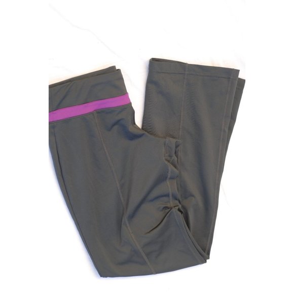 Nike Dri-Fit‎ Women's Athletic Wide Leg Grey Purple XS Yoga Pants - Picture 1 of 7